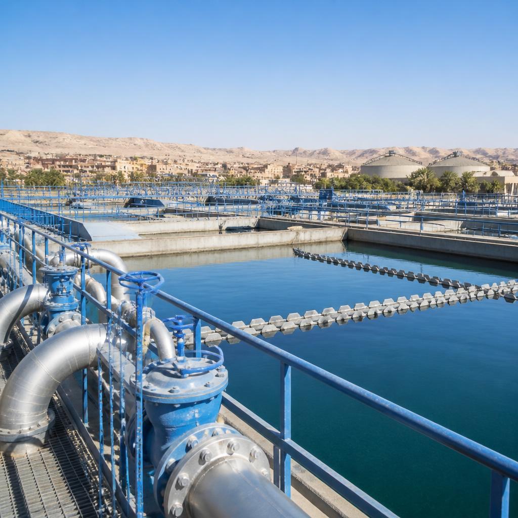 Water-treatment basins, pipes and utility infrastructure